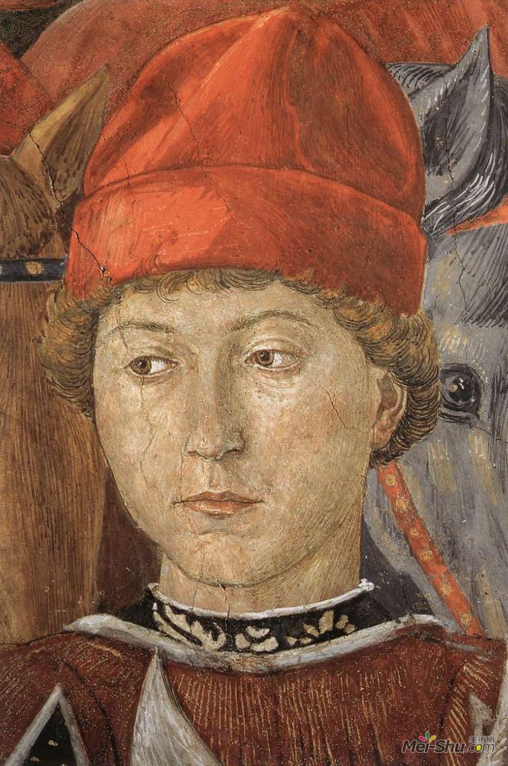 贝诺佐·哥佐利(Benozzo Gozzoli)高清作品《魔法师巴尔萨札（细节）》