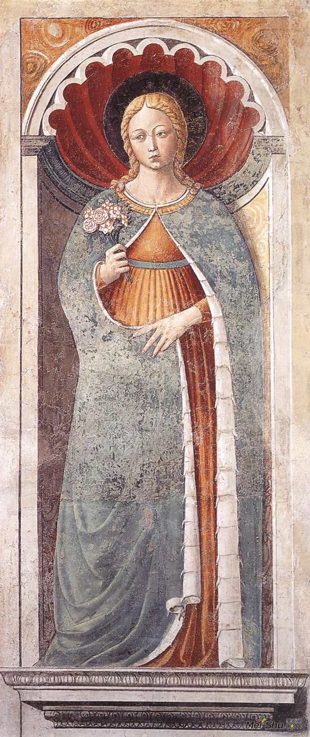 贝诺佐·哥佐利(Benozzo Gozzoli)高清作品《圣菲娜》
