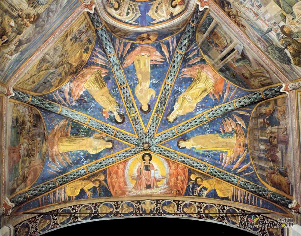 贝诺佐·哥佐利(Benozzo Gozzoli)高清作品《圣弗兰西斯的荣耀与圣徒》