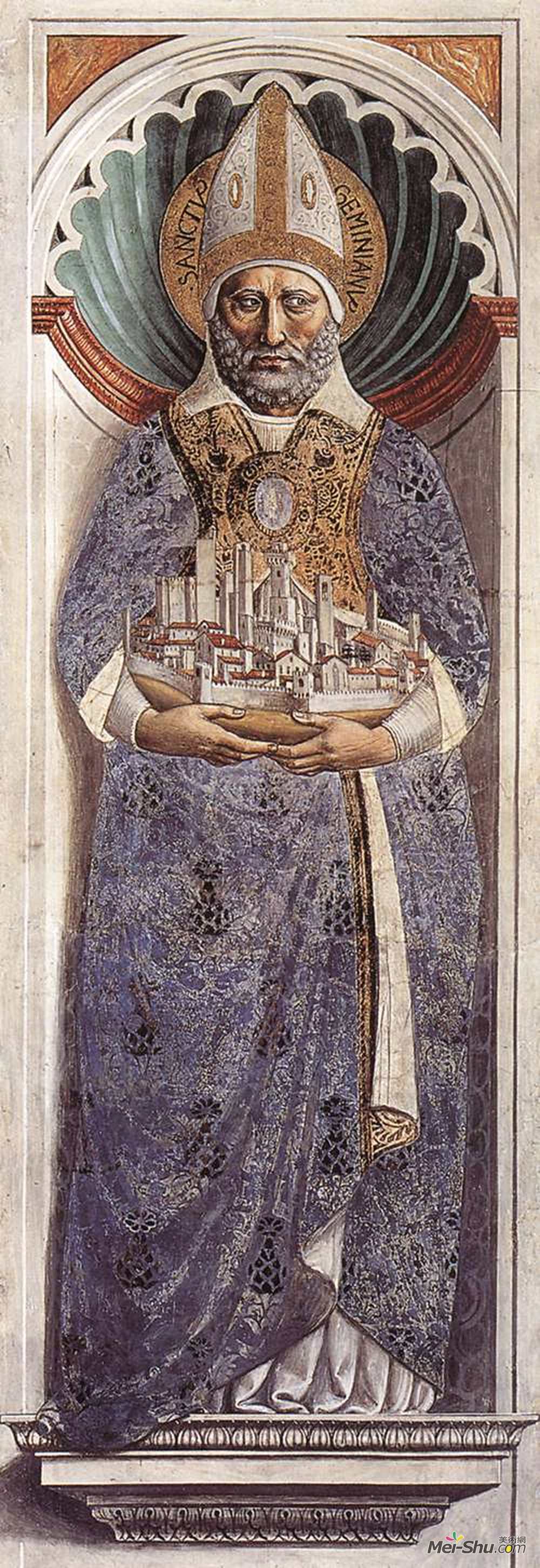 贝诺佐·哥佐利(Benozzo Gozzoli)高清作品《圣吉米诺诺》