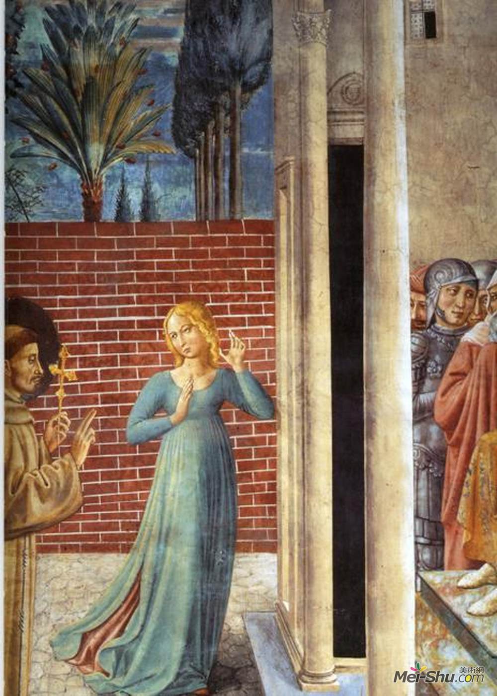 贝诺佐·哥佐利(Benozzo Gozzoli)高清作品《苏丹开火审判（详述）》