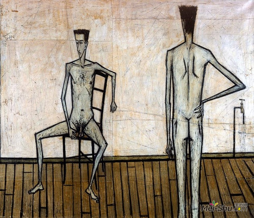 贝尔纳·布菲(Bernard Buffet)高清作品《第二语言》