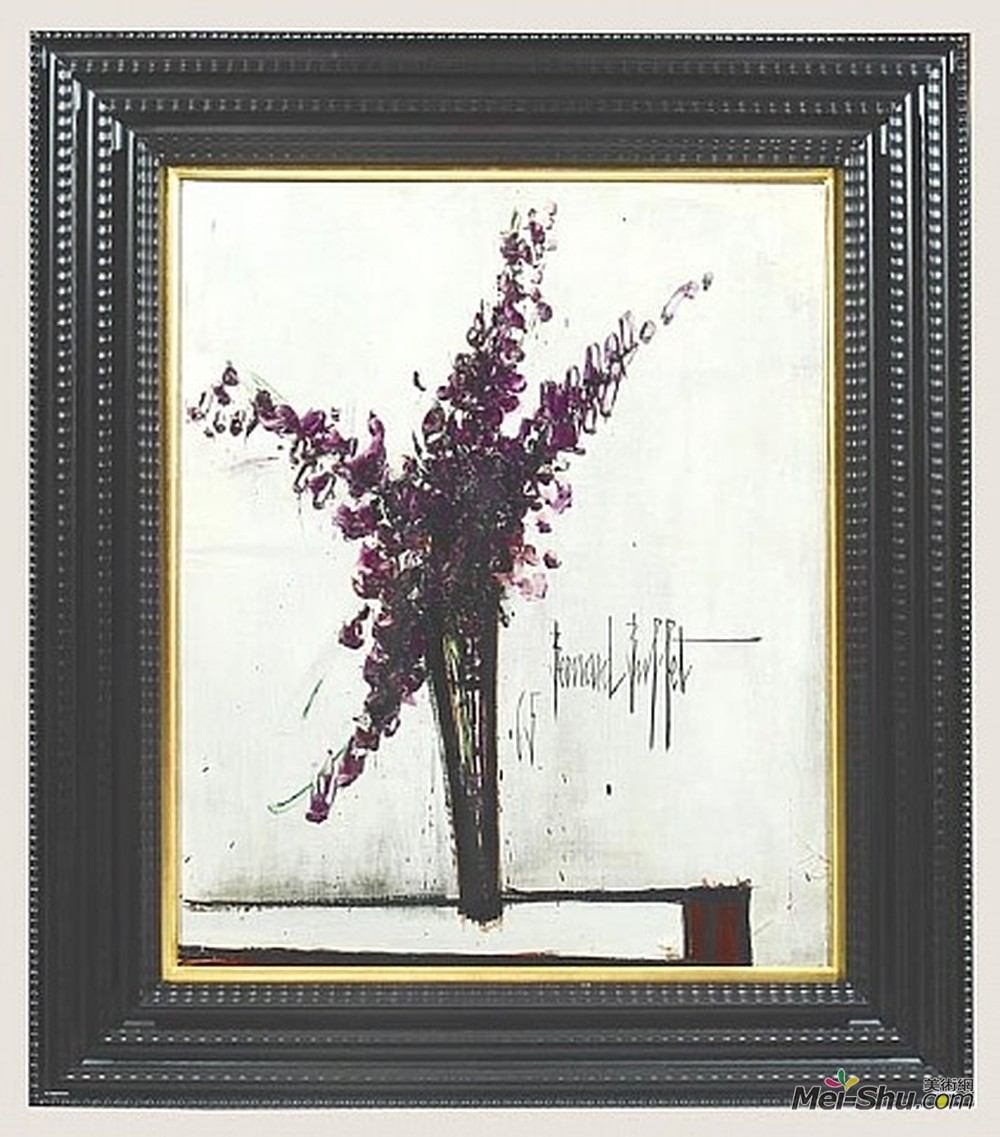贝尔纳·布菲(Bernard Buffet)高清作品《花束》