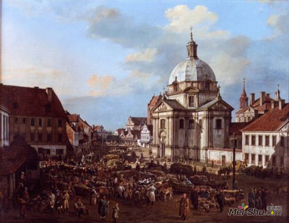 贝尔纳多·贝洛托(Bernardo Bellotto)高清作品《纽敦圣女教堂》