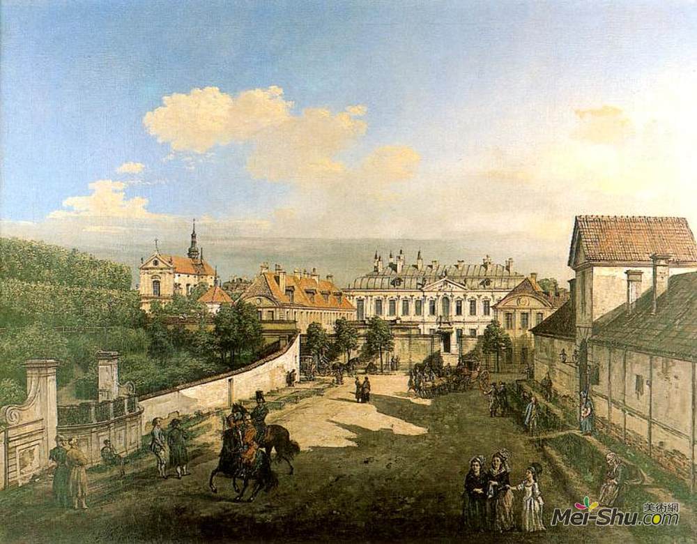 贝尔纳多·贝洛托(Bernardo Bellotto)高清作品《蓝色宫殿》