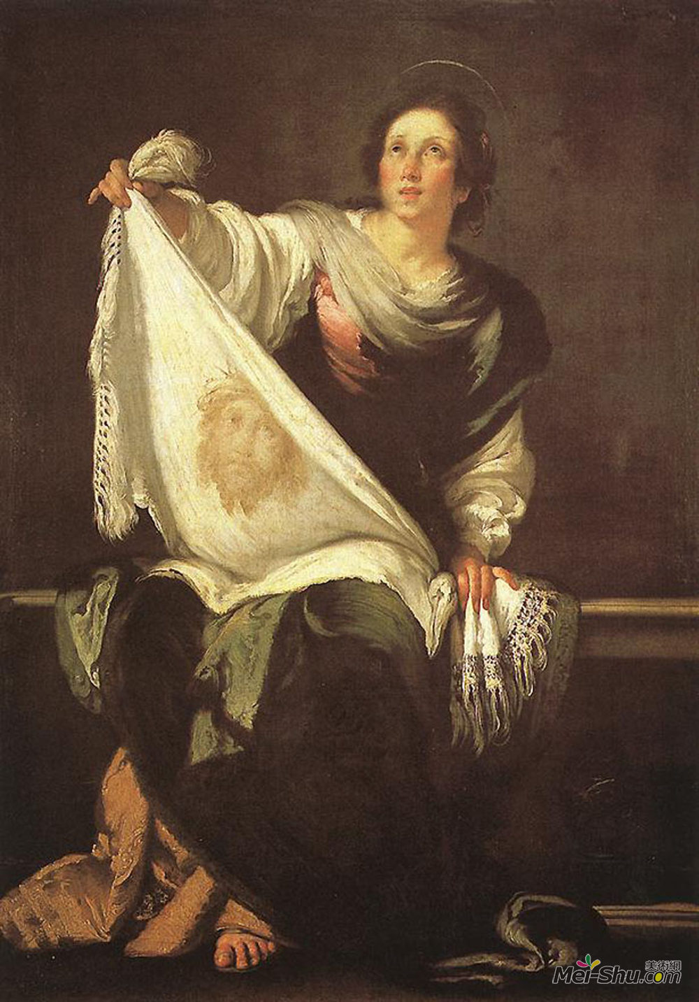 别·斯特劳兹(Bernardo Strozzi)高清作品《圣维罗尼卡》