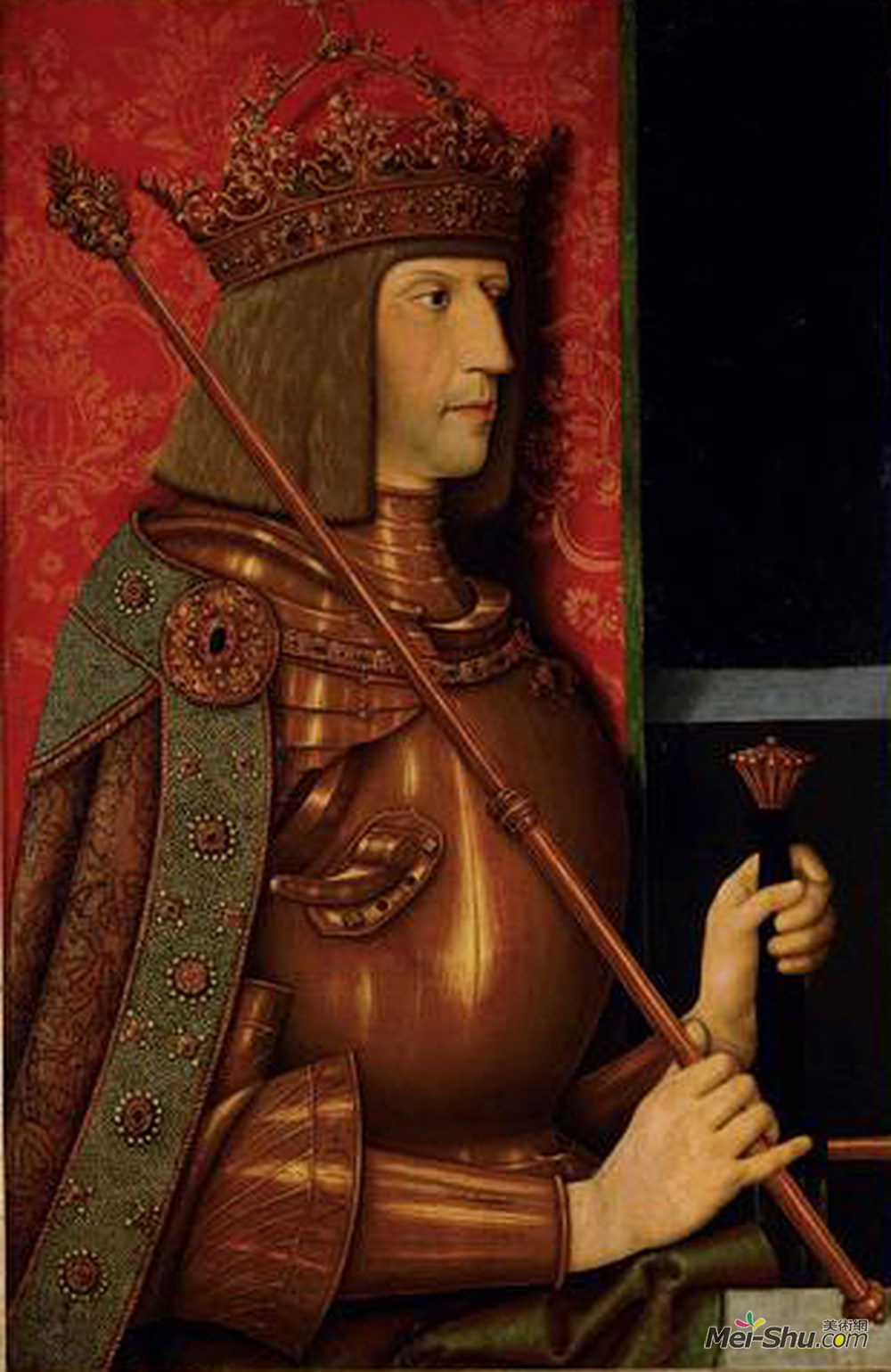 伯尔尼哈德·斯特格尔(Bernhard Strigel)高清作品《皇帝马克西米连（1459年至1519年）》