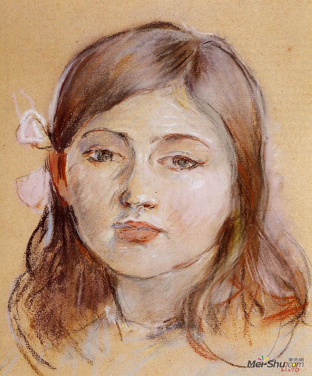 贝尔特·摩里索特(Berthe Morisot)高清作品《朱莉画像》