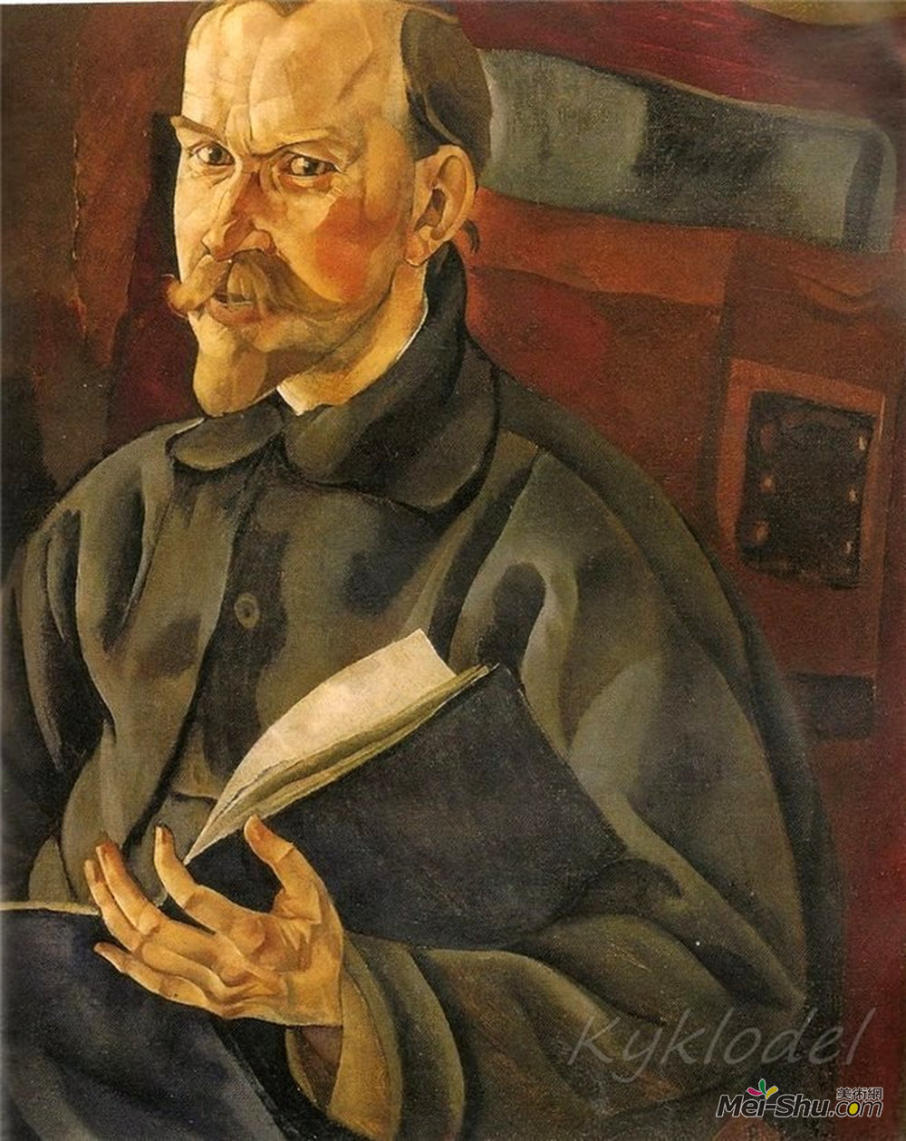 鲍里斯·格里戈里耶夫(boris grigoriev)高清作品:portrait of the