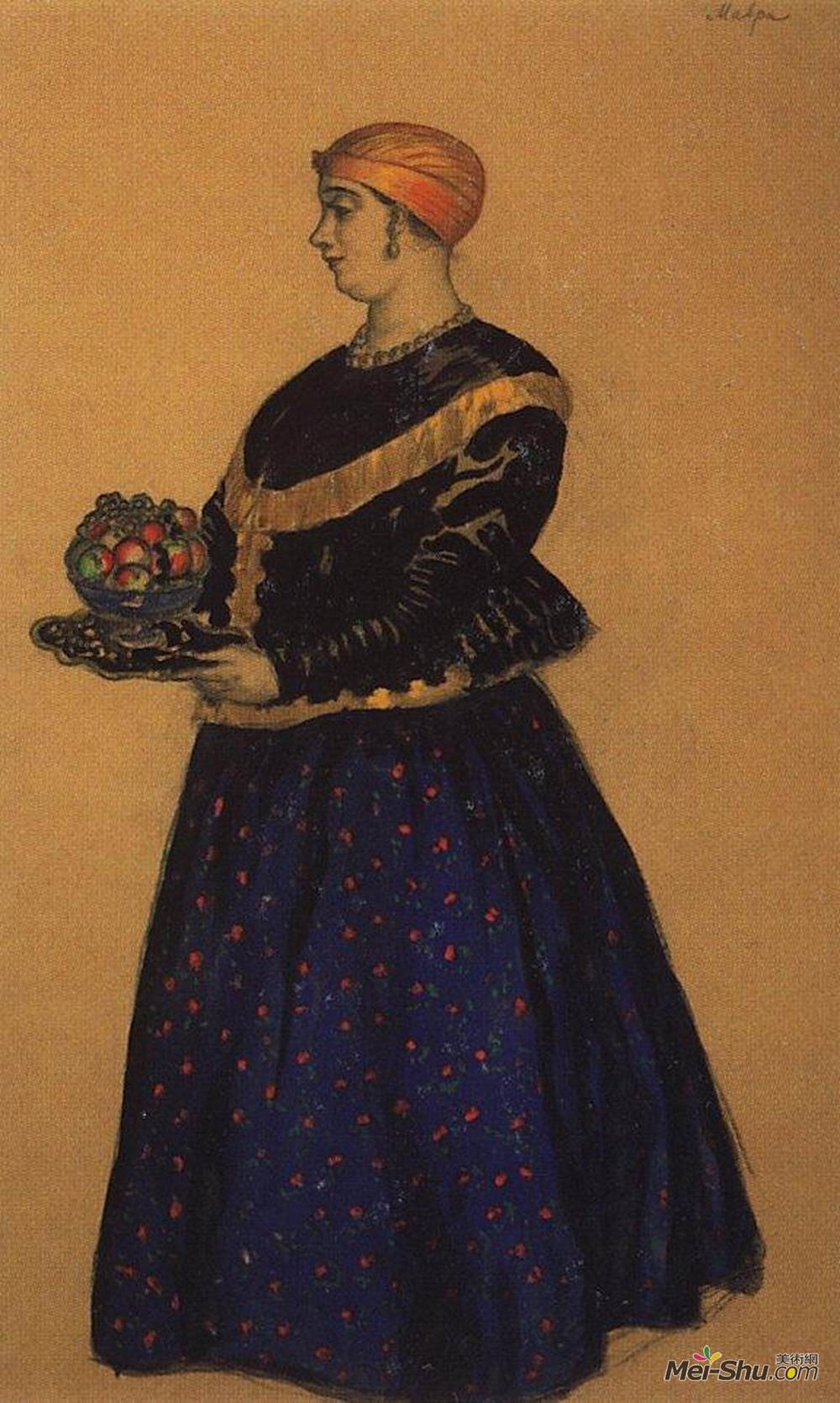鲍里斯·克斯托依列夫(Boris Kustodiev)高清作品《荒原》