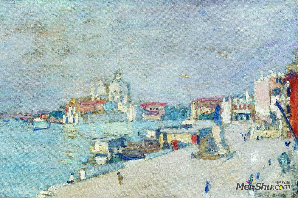 鲍里斯·克斯托依列夫(Boris Kustodiev)高清作品《尼斯》