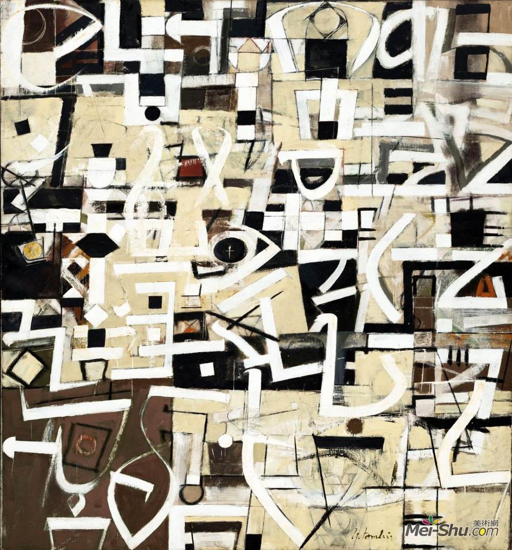 布拉德利·沃克·汤姆林(Bradley Walker Tomlin)高清作品《第20号》