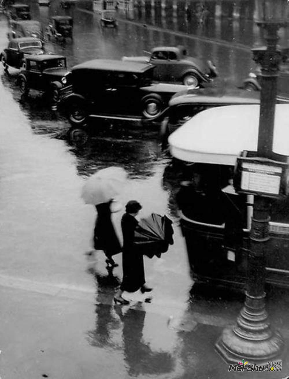 布拉赛(Brassai)高清作品《里沃利街，雨下》