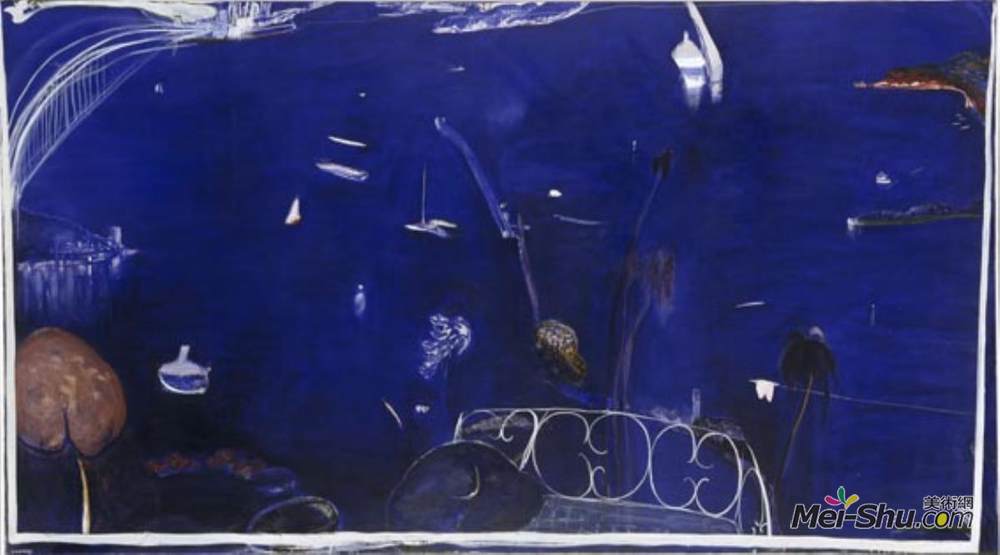 布雷特·怀特利(Brett Whiteley)高清作品《阳台2》