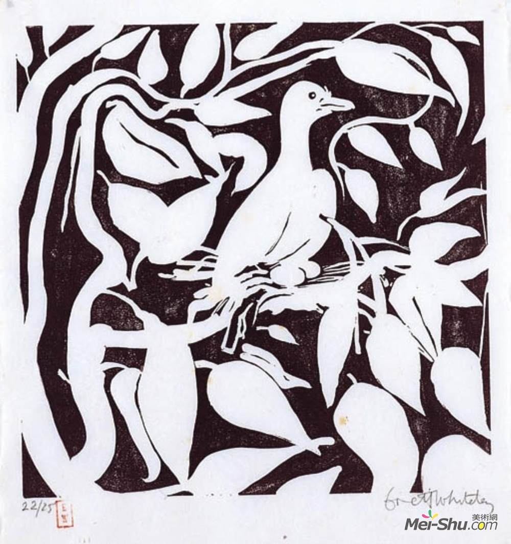 布雷特·怀特利(Brett Whiteley)高清作品《果鸠》