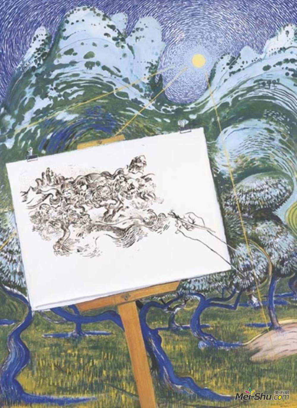 布雷特·怀特利(Brett Whiteley)高清作品《圣-雷米普罗旺斯》