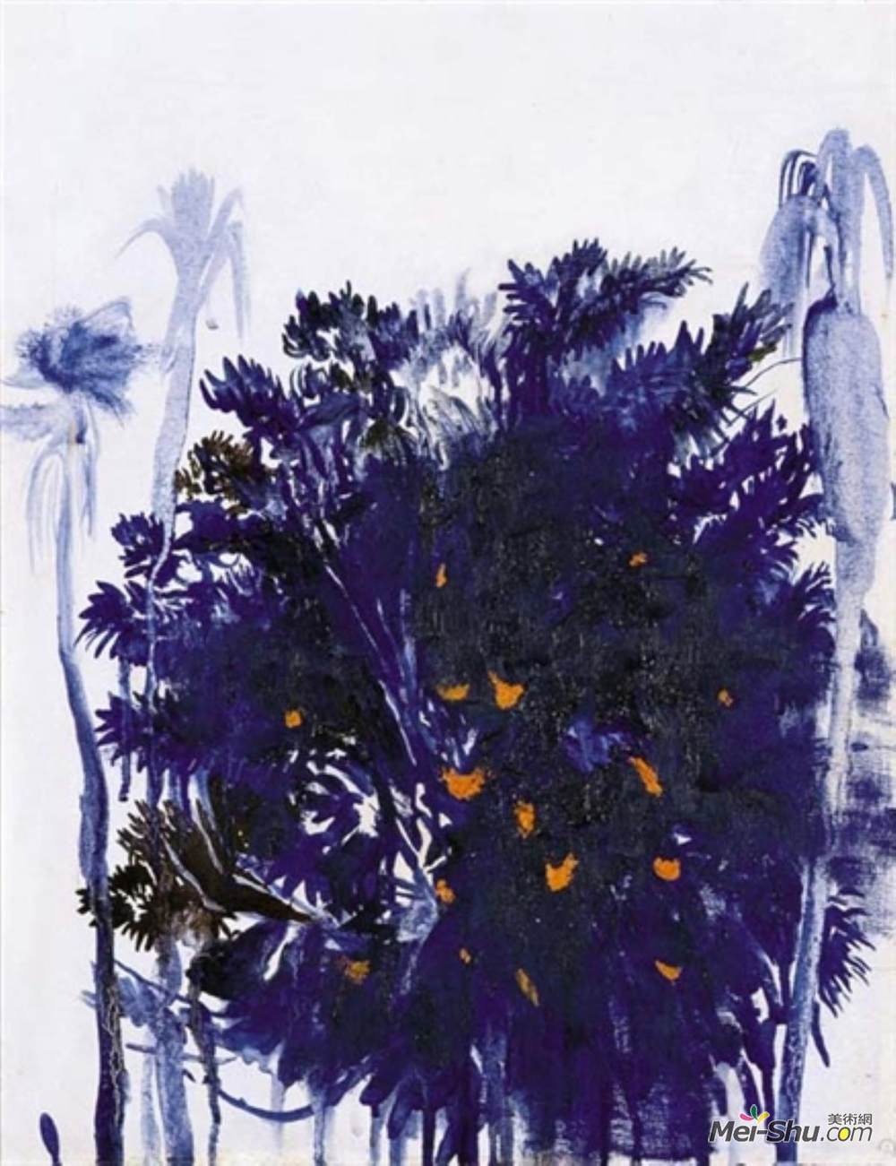 布雷特·怀特利(Brett Whiteley)高清作品《莫顿湾榕树与棕榈树》