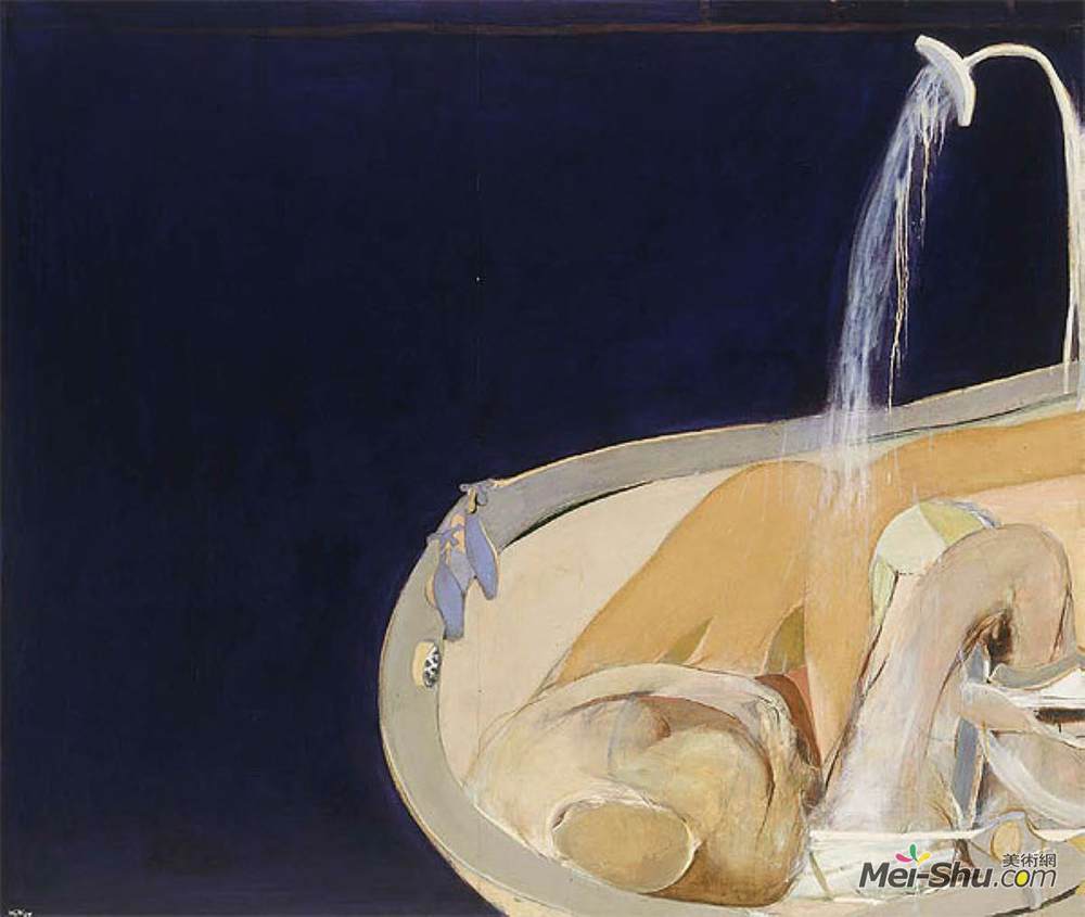 布雷特·怀特利(Brett Whiteley)高清作品《浴缸里的女人》