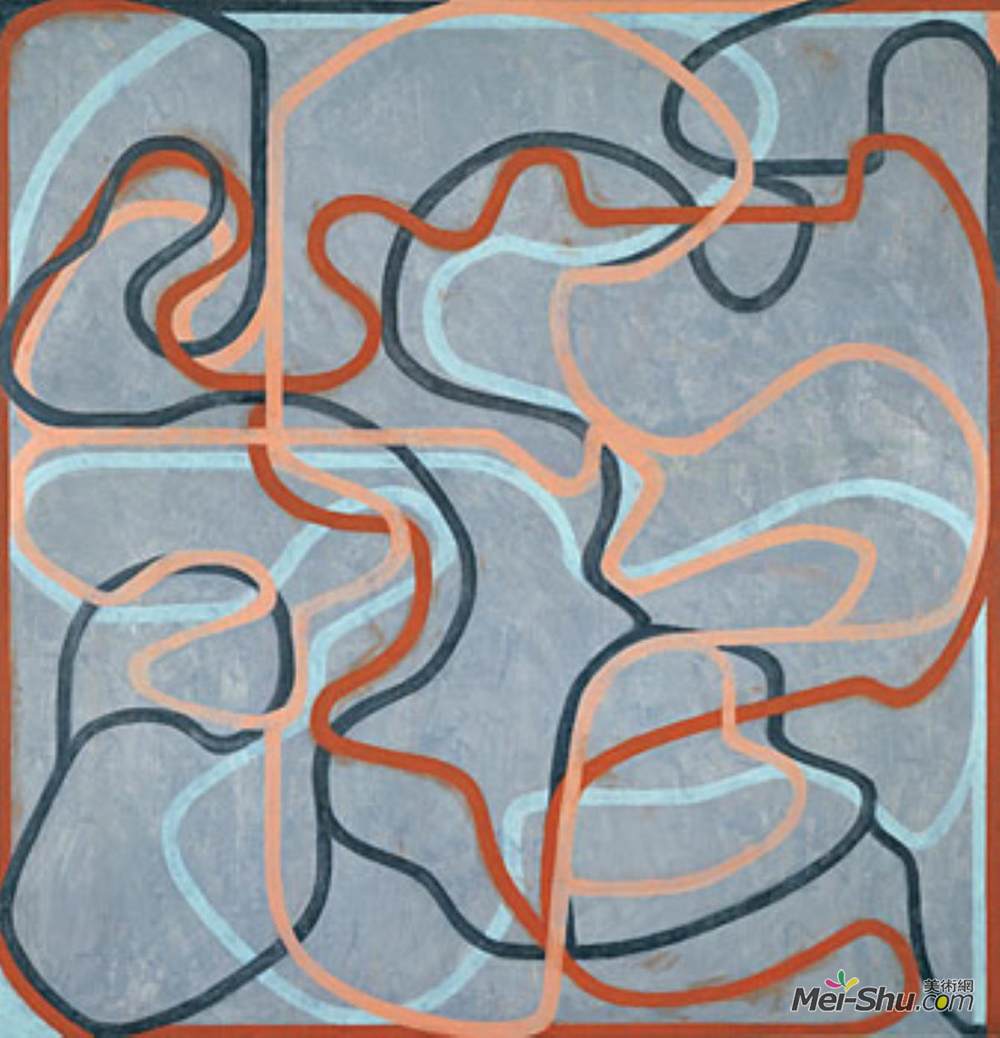 布赖斯·马登(Brice Marden)高清作品《墓志画5》