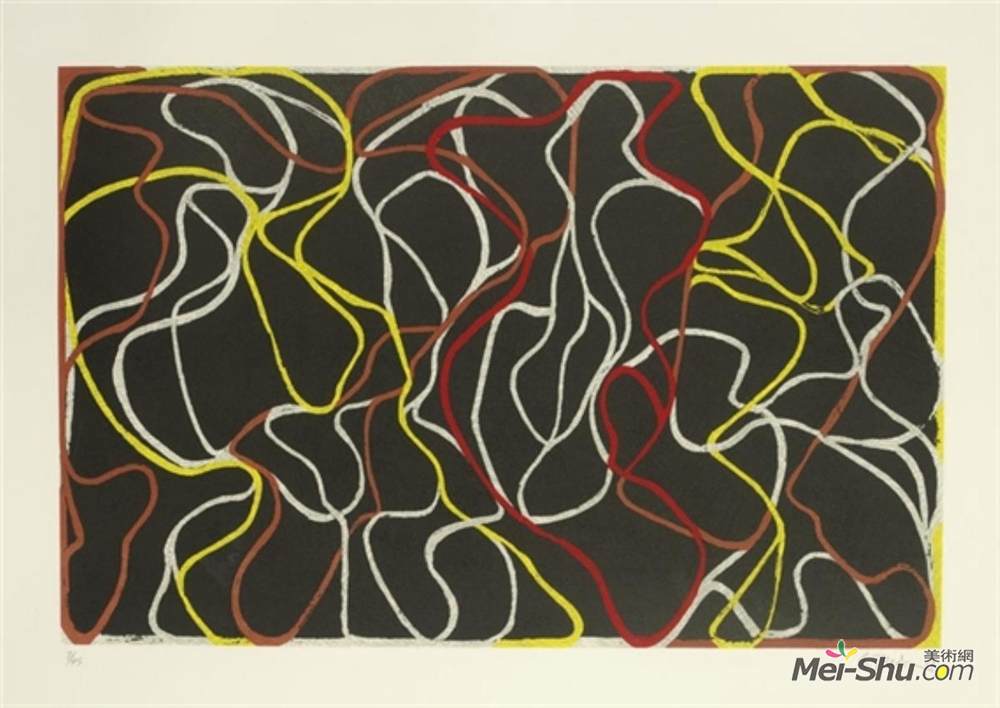 布赖斯·马登(Brice Marden)高清作品《老鹰队大门，超出2》