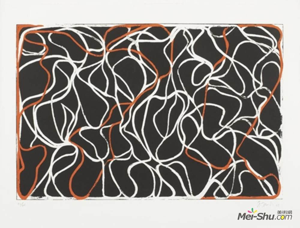 布赖斯·马登(Brice Marden)高清作品《缪斯与梅斯系列：李察的缪斯》