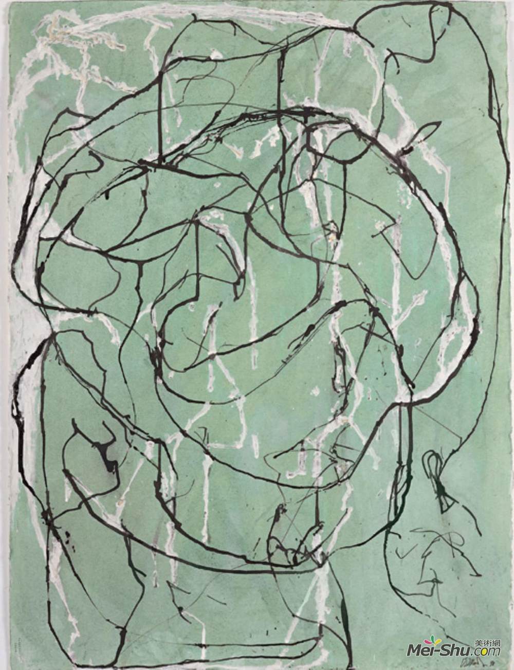 布赖斯·马登(Brice Marden)高清作品《书法后画法》