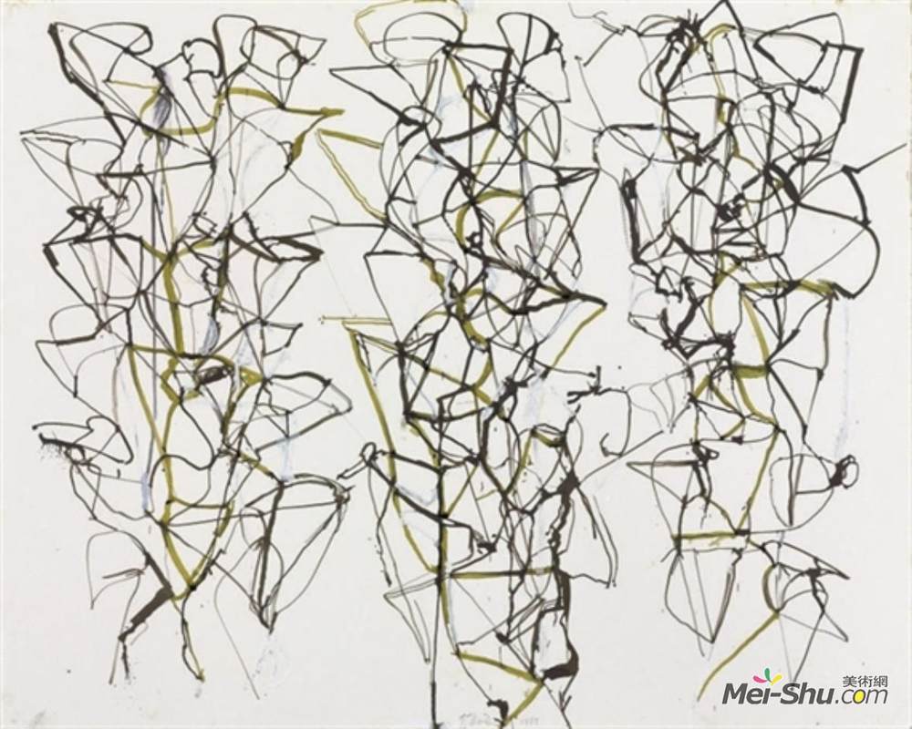布赖斯·马登(Brice Marden)高清作品《绿色无题》