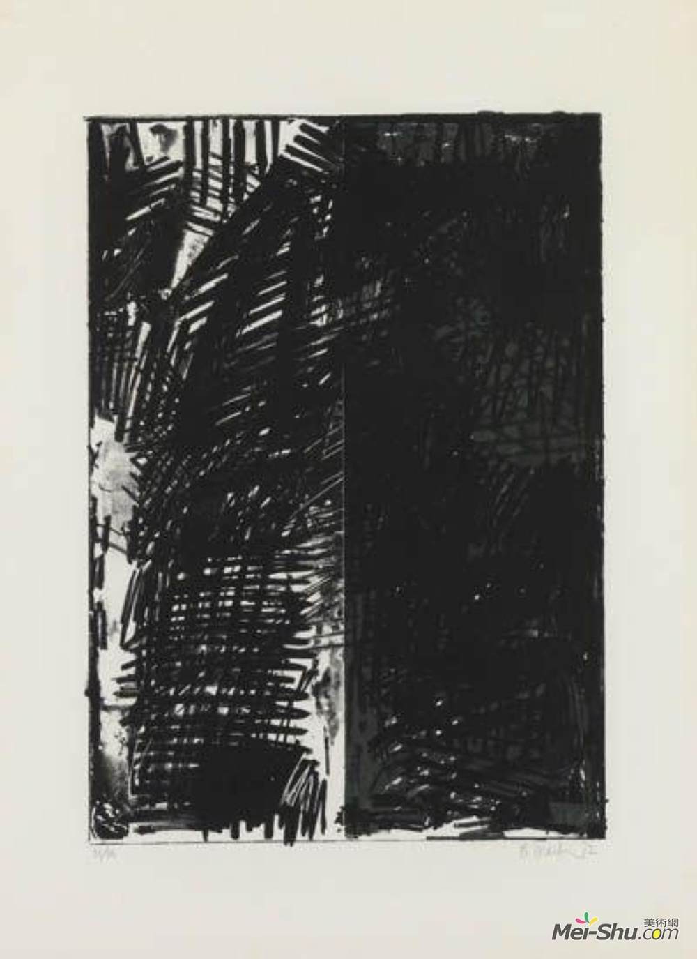 布赖斯·马登(Brice Marden)高清作品《无标题（新闻系列）》