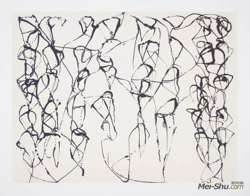 布赖斯·马登(Brice Marden)高清作品《冷山系列，禅宗研究6》