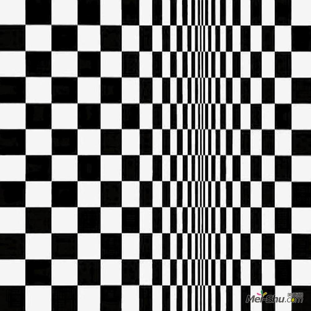 布里奇特·赖利(Bridget Riley)高清作品《方格运动》