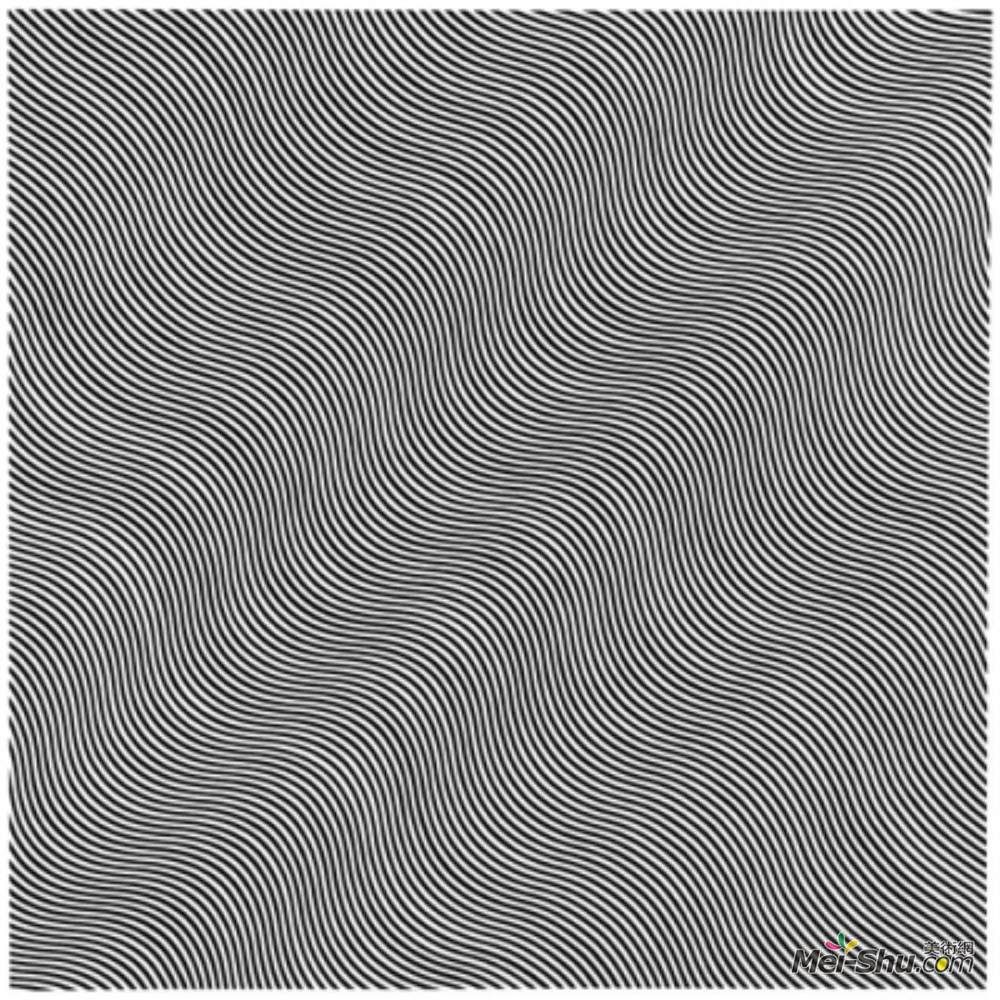 布里奇特·赖利(Bridget Riley)高清作品《无角（对角线）》