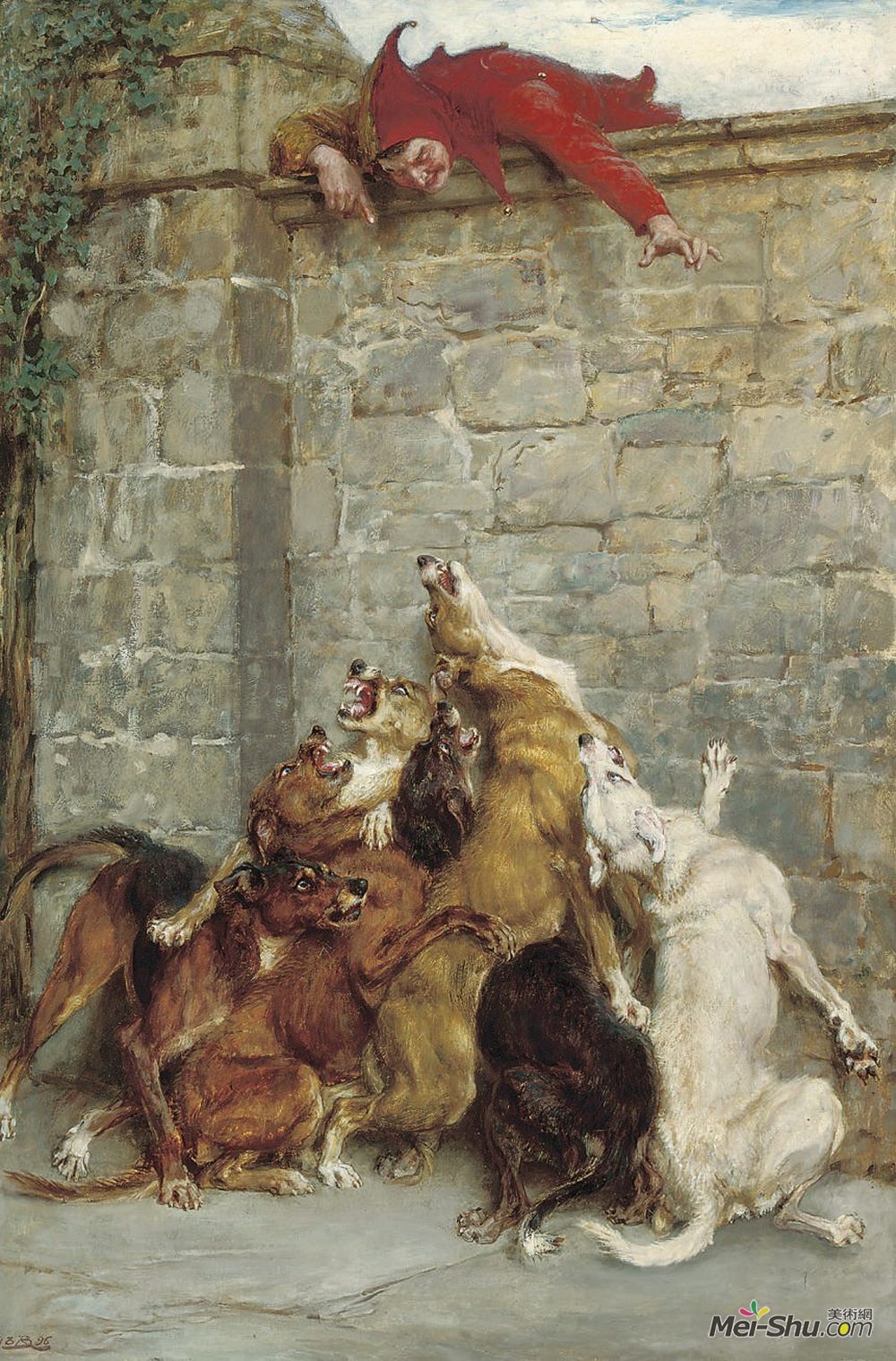布里顿·里维尔(Briton Riviere)高清作品《加重》