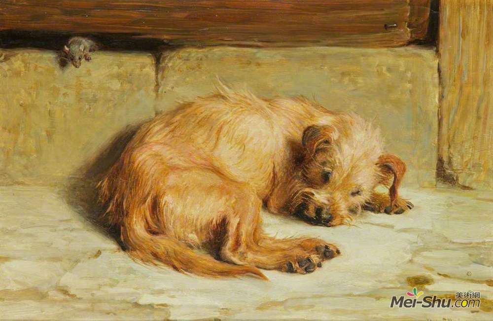 布里顿·里维尔(Briton Riviere)高清作品《看门狗》