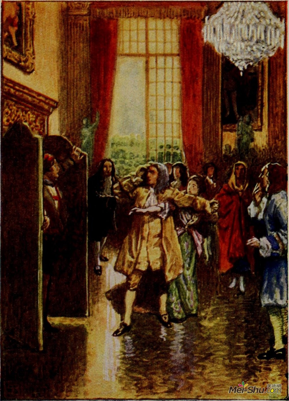 拜厄姆·肖(Byam Shaw)高清作品《波希米亚女孩——阿琳向撒迪厄斯求爱》