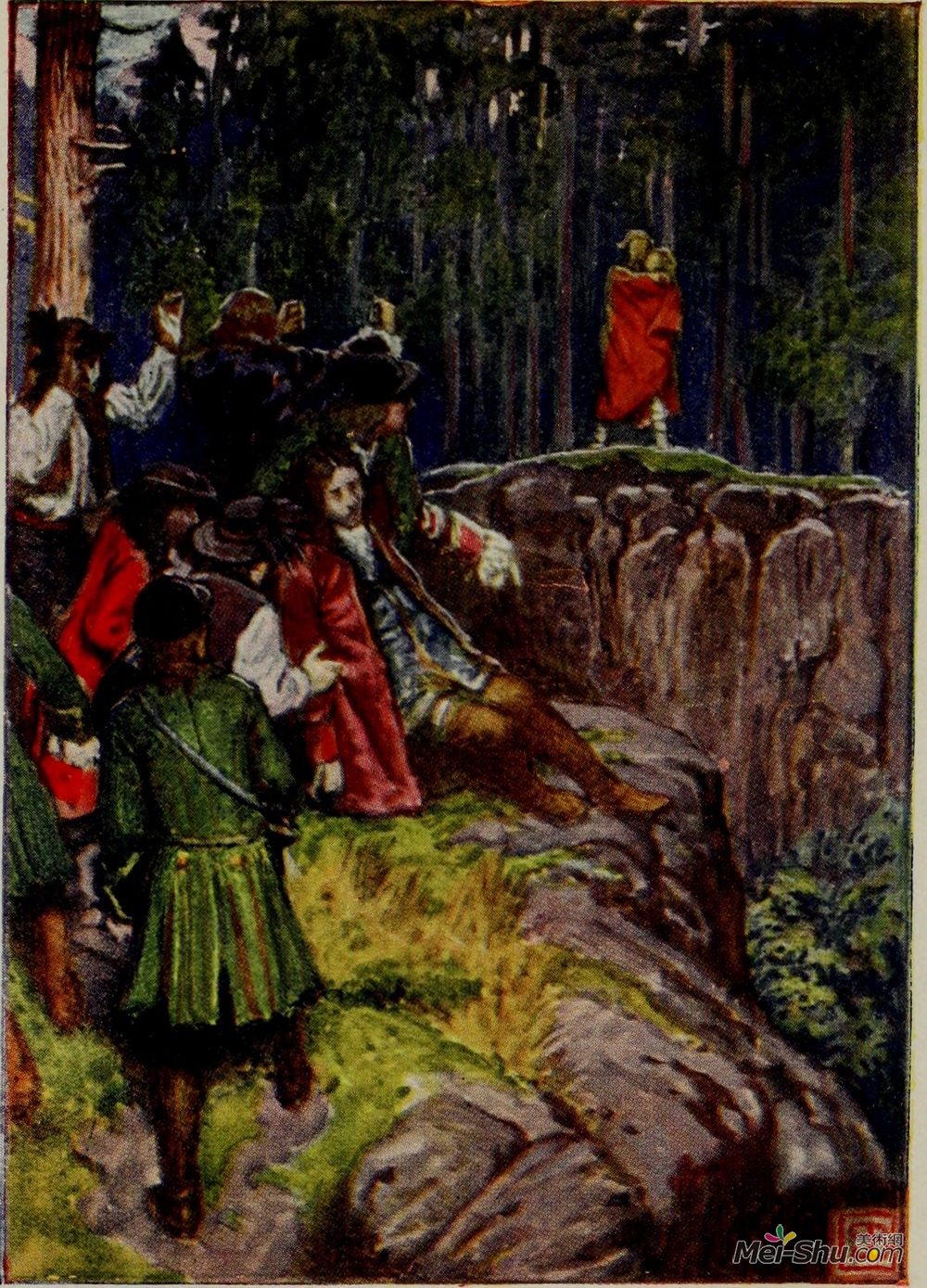 拜厄姆·肖(Byam Shaw)高清作品《波希米亚女孩“拯救阿琳”》