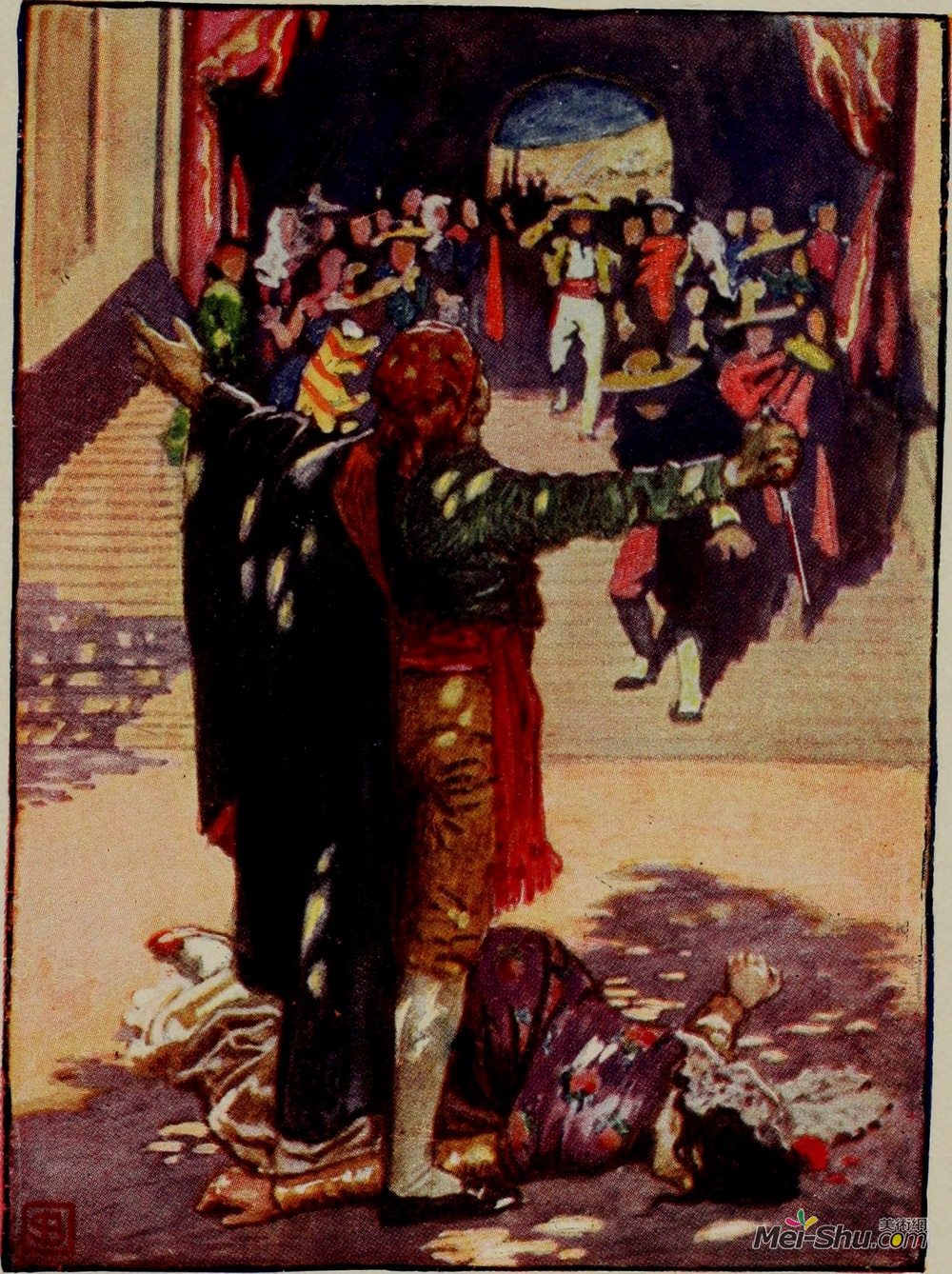 拜厄姆·肖(Byam Shaw)高清作品《卡门：“我把囚犯交给我。”我杀了她》
