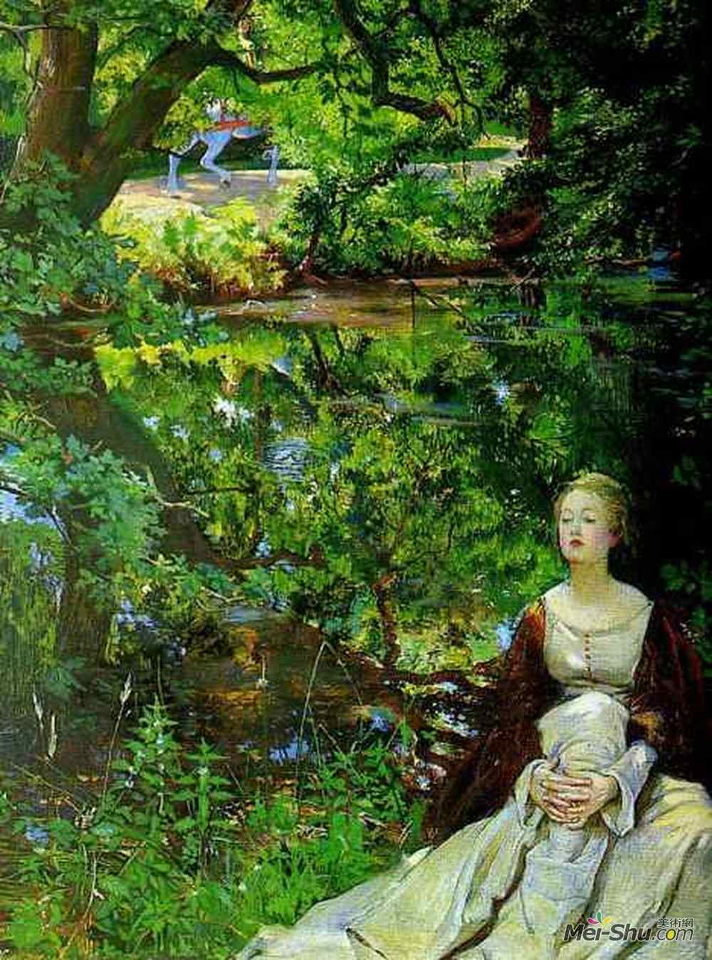 拜厄姆·肖(Byam Shaw)高清作品《一个人所能知道的事情是多么奇怪，但作为一个神圣的事物》