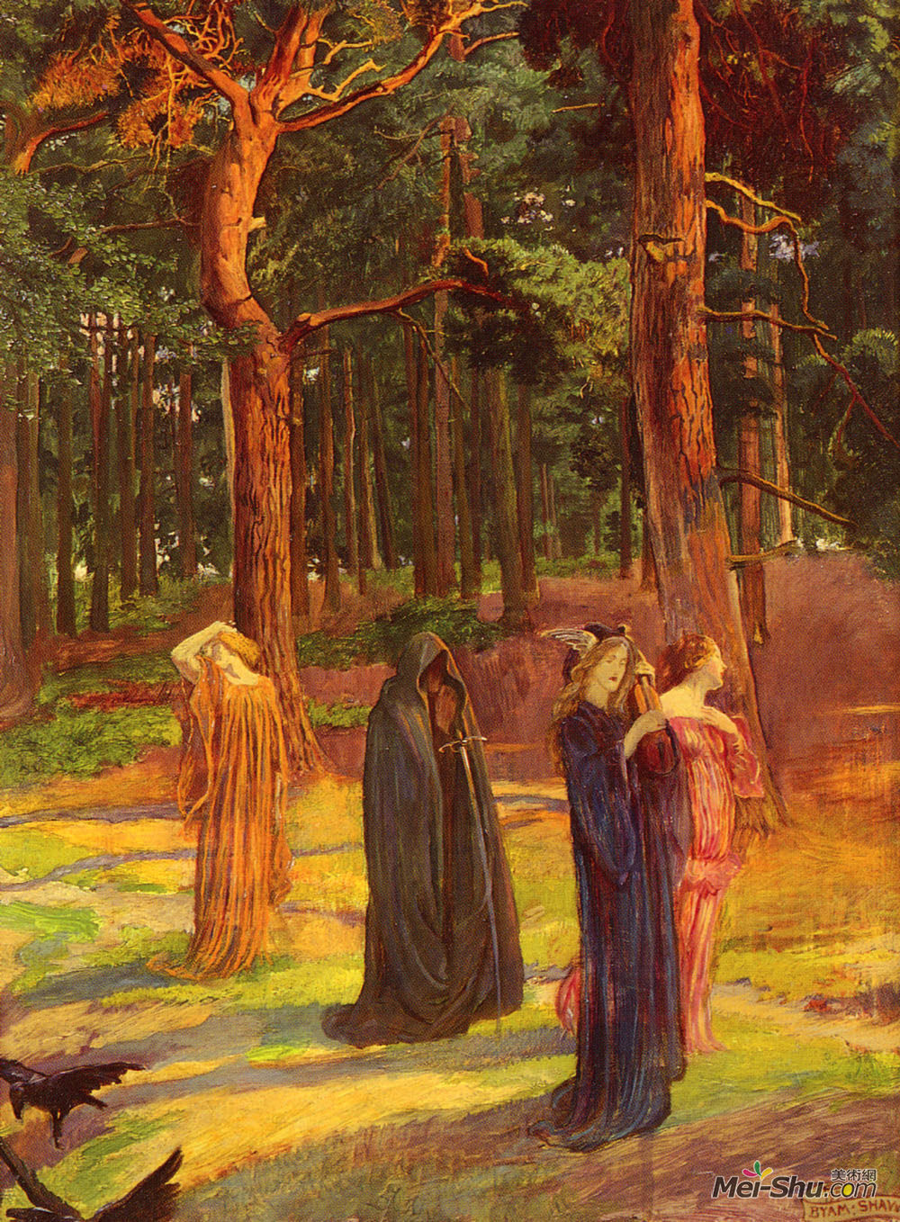 拜厄姆·肖(Byam Shaw)高清作品《挽歌》