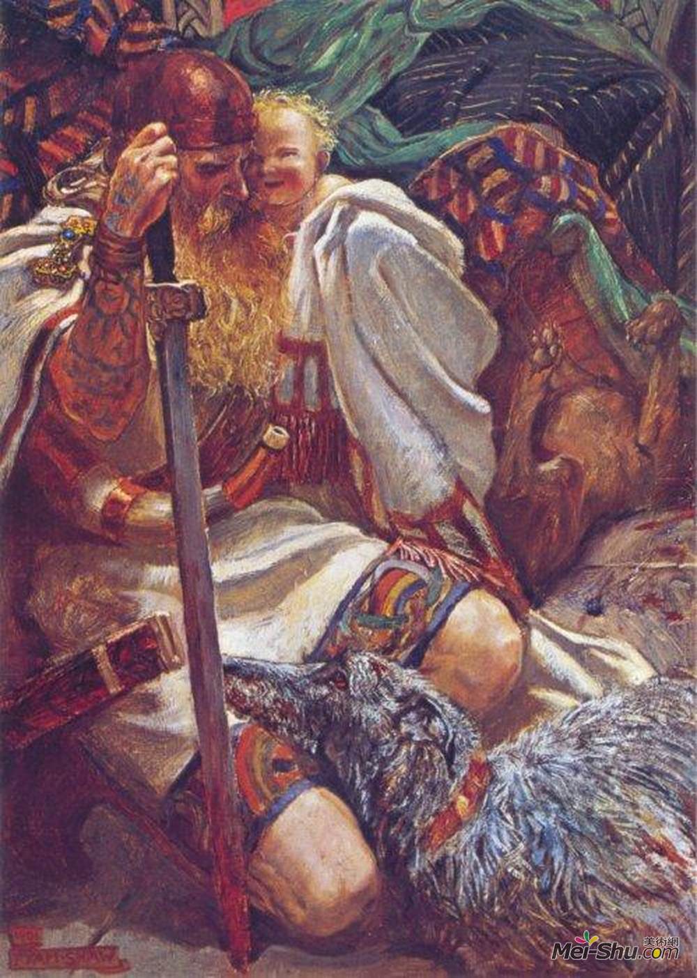 拜厄姆·肖(Byam Shaw)高清作品《谁知道人类的精神…》