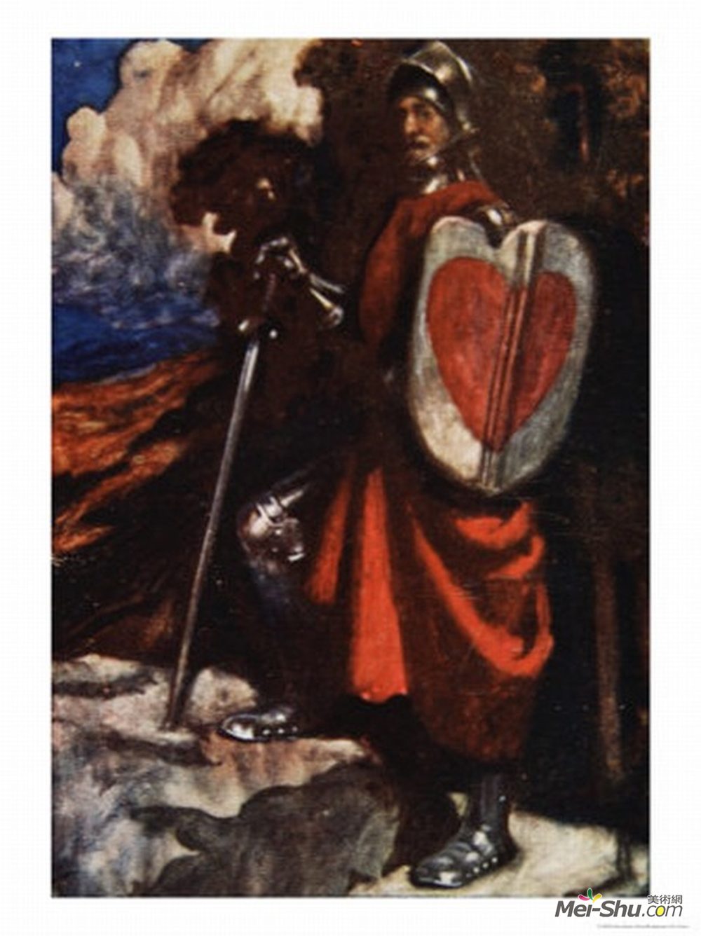 拜厄姆·肖(Byam Shaw)高清作品《译员要求他的朝圣者的仆人。》