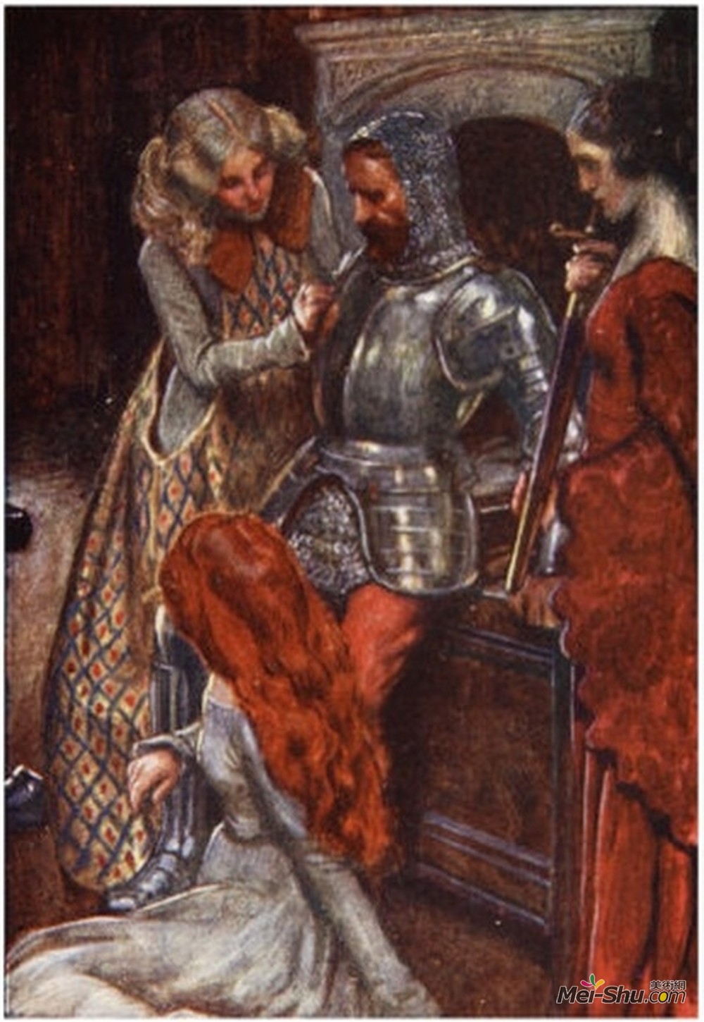 拜厄姆·肖(Byam Shaw)高清作品《他们会把他带到军械库，然后离开他们。》