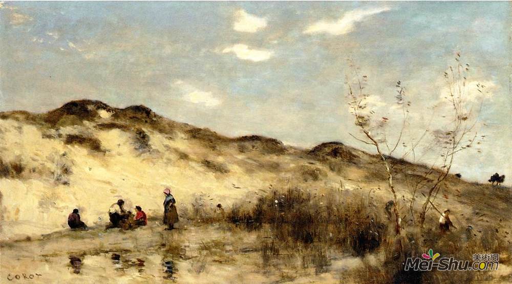 卡米耶·柯罗(Camille Corot)高清作品《敦刻尔克的沙丘》