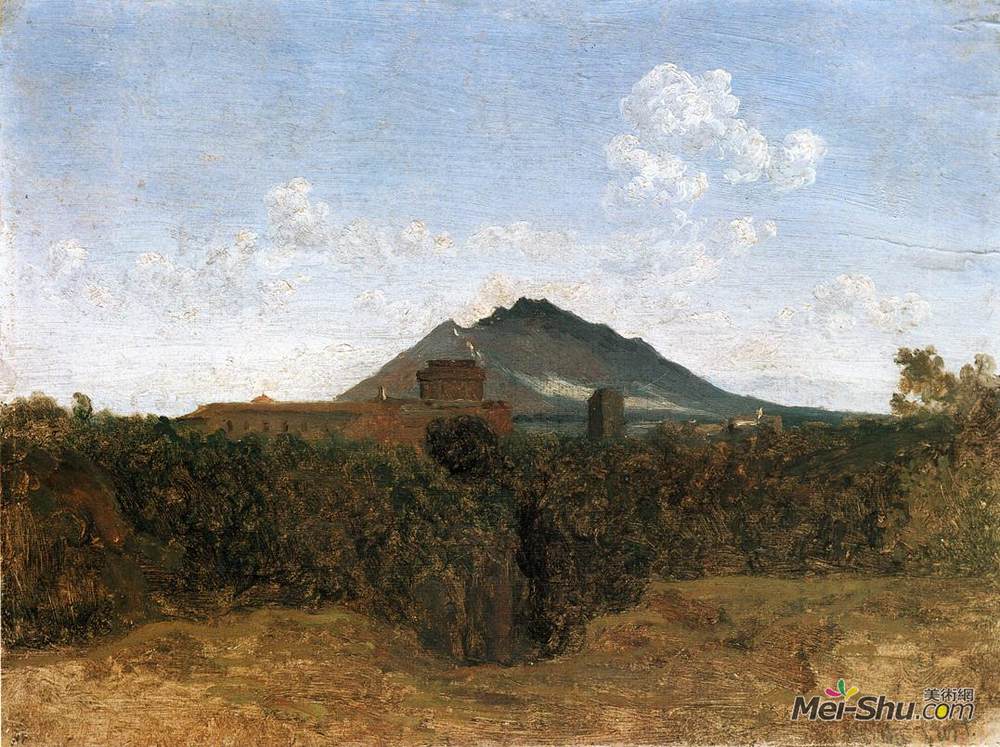 卡米耶·柯罗(Camille Corot)高清作品《Civita Castellana and Mount Soracte》