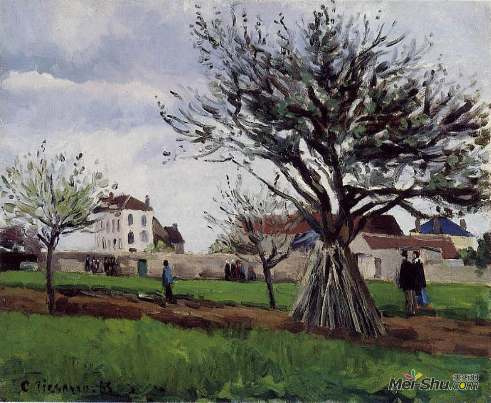 卡米耶·毕沙罗(Camille Pissarro)高清作品《蓬图瓦兹苹果树》