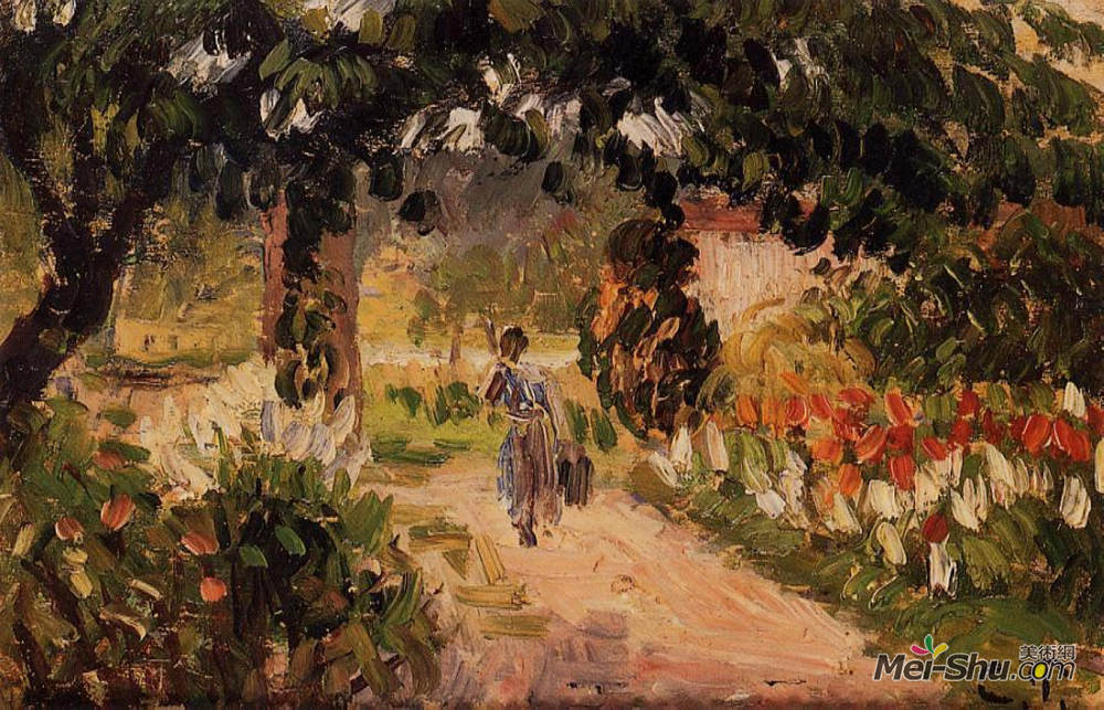 卡米耶·毕沙罗(Camille Pissarro)高清作品《Garden at Eragny》