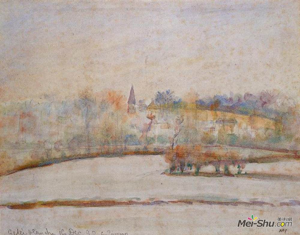 《白霜》卡米耶·毕沙罗(camille pissarro)高清作品欣赏