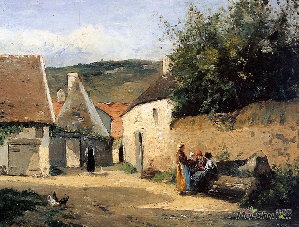 卡米耶·毕沙罗(Camille Pissarro)高清作品《雅各布村角》