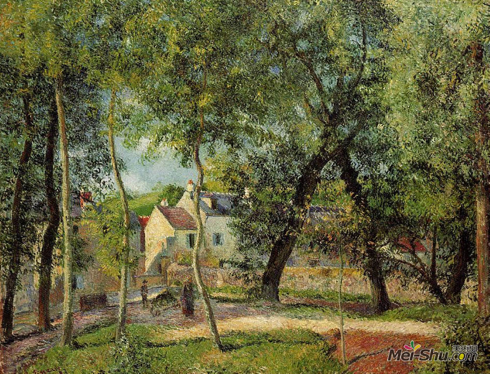 卡米耶·毕沙罗(Camille Pissarro)高清作品《奥尼附近的景观》