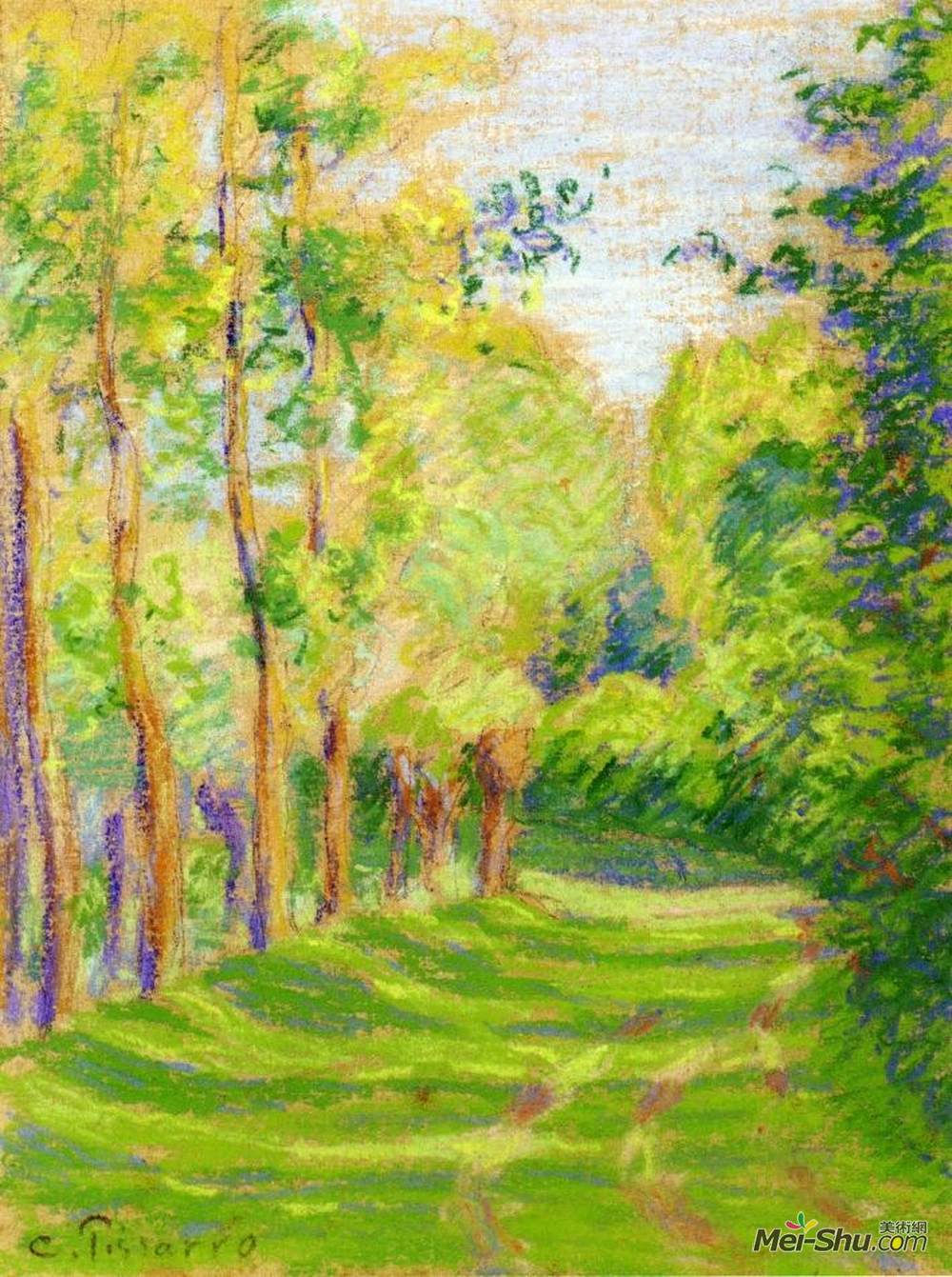卡米耶·毕沙罗(Camille Pissarro)高清作品《圣查尔斯风景》
