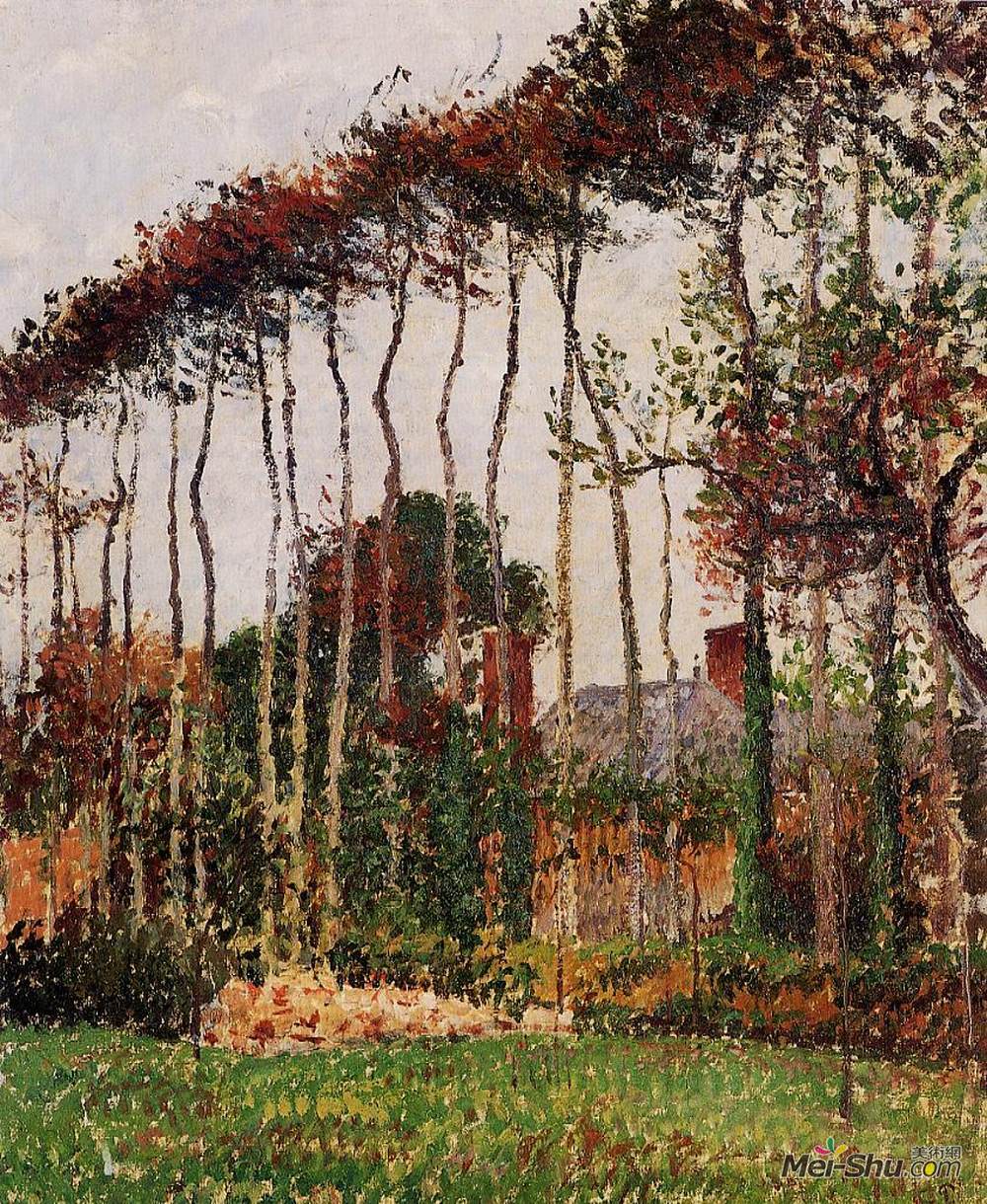 卡米耶·毕沙罗(Camille Pissarro)高清作品《Landscape at Varengeville》